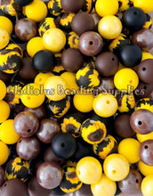 Load image into Gallery viewer, 15mm Sunflower Mixed Theme, Solid/Print/Opal Color Beads, Silicone Bead, Loose Beads
