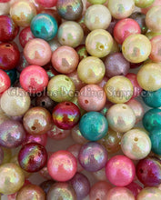 Load image into Gallery viewer, 16mm Crinkle Foil Mixed Beads - Acrylic Beads - Bubblegum Beads - Chunky Beads

