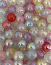 Load image into Gallery viewer, 16mm Crinkle Foil Mixed Beads - Acrylic Beads - Bubblegum Beads - Chunky Beads
