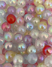 Load image into Gallery viewer, 16mm Crinkle Foil Mixed Beads - Acrylic Beads - Bubblegum Beads - Chunky Beads
