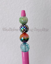 Load image into Gallery viewer, 16mm Striped Mixed Beads - Acrylic Beads - Bubblegum Beads - Chunky Beads
