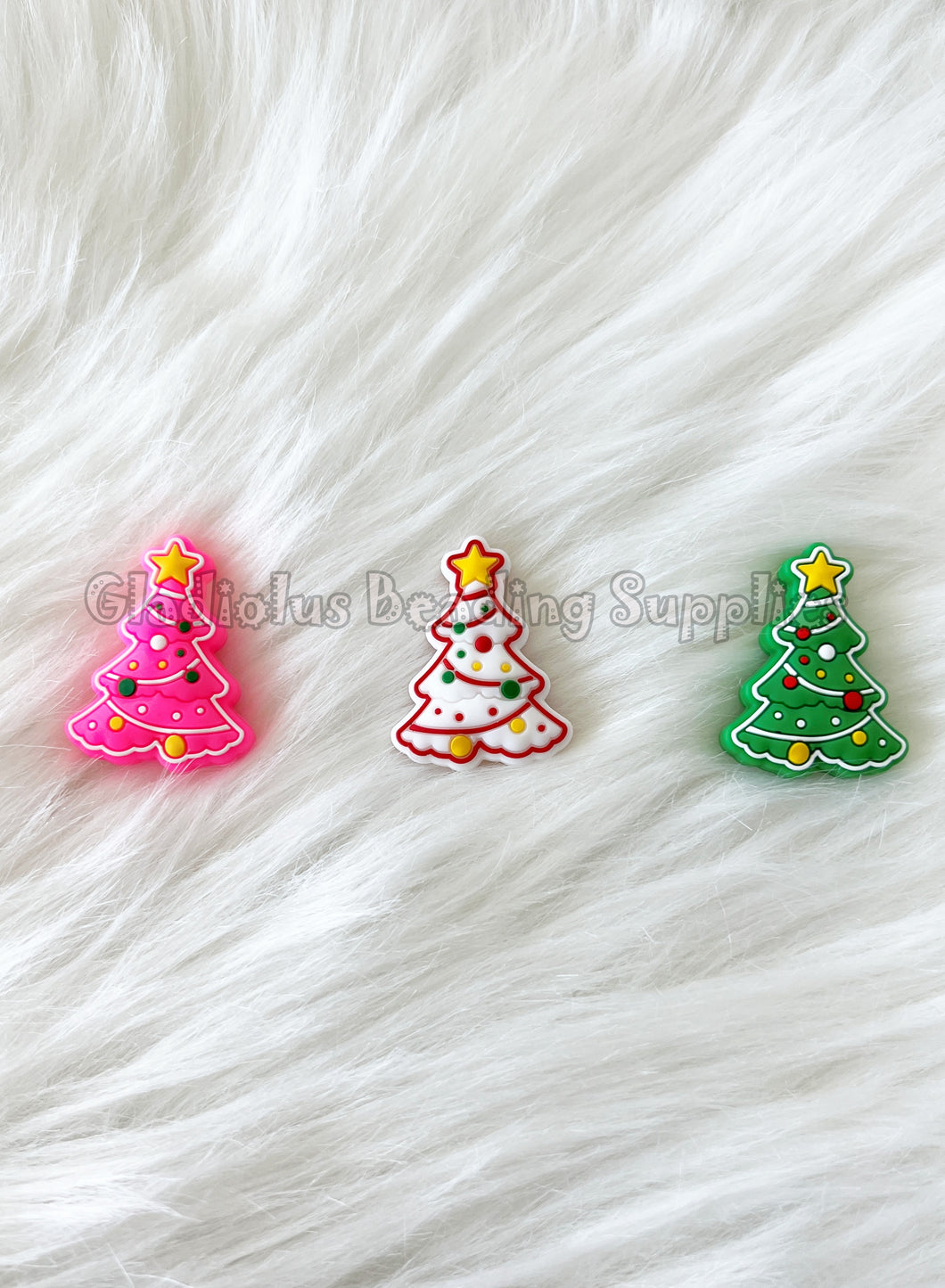 1 Pc 31mm*29mm - Christmas Tree - Silicone Beads - Focal Beads