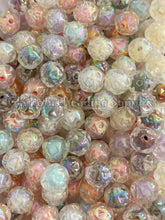 Load image into Gallery viewer, 16mm Clear Flower Mixed Beads - Acrylic Beads - Bubblegum Beads - Chunky Beads
