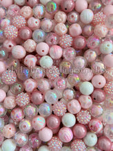 Load image into Gallery viewer, 16mm Pink Mixed Beads - Random Assorted Acrylic Beads - Bubblegum Beads - Chunky Beads
