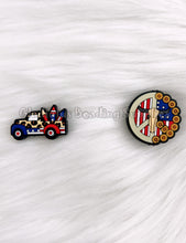 Load image into Gallery viewer, 1 Pc 28mm - Fourth Of July Focal Beads - Firework Truck - Silicone Beads - Focal Beads
