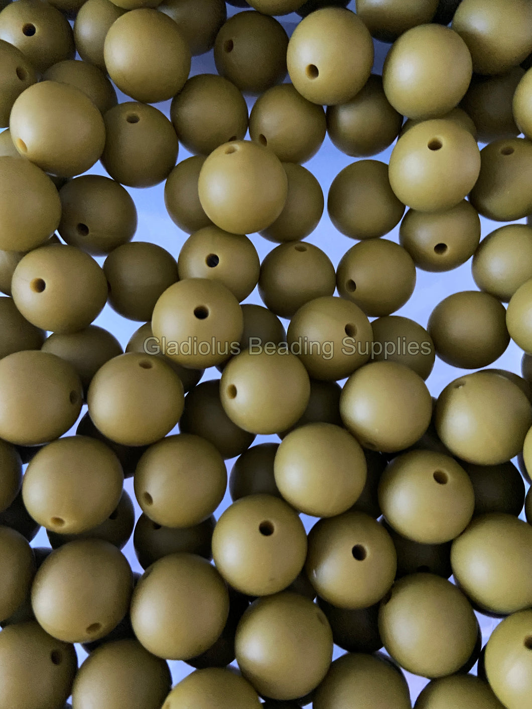 Earth Yellow Color Beads, 12mm/15mm Round Silicone Bead, Teething Beads, BPA Free, Loose Beads