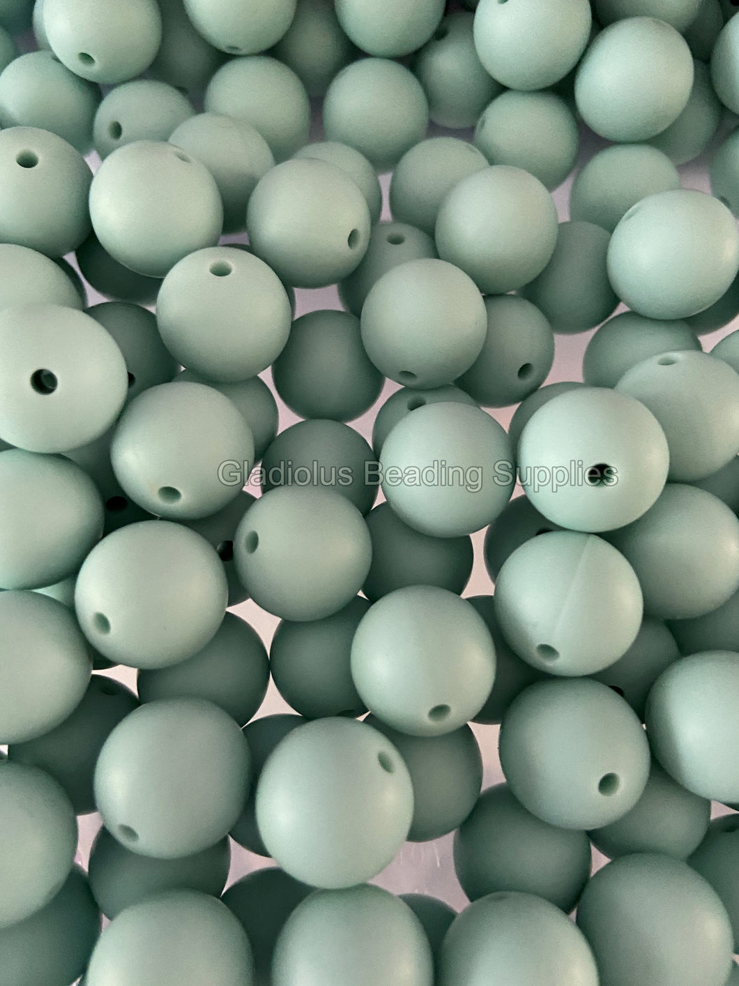 Baby Blue Color Beads, 12mm/15mm Round Silicone Bead, Teething Beads, BPA Free, Loose Beads