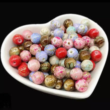 Load image into Gallery viewer, 100 pcs 8mm Acrylic Beads - Multicolor Beads - For Jewelry Making
