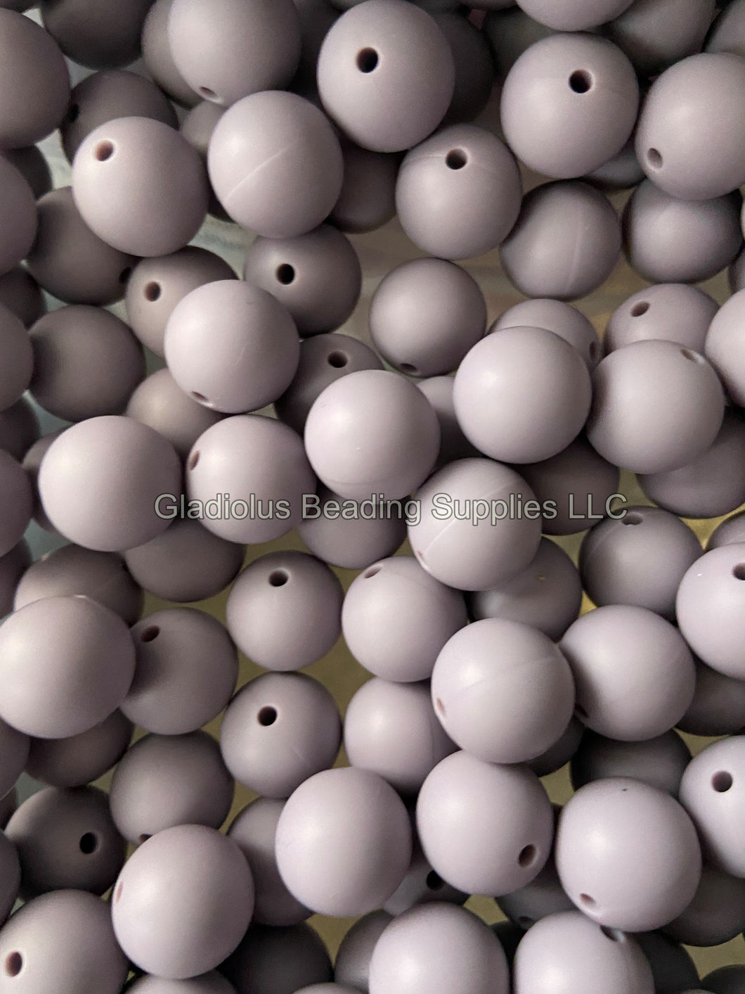 Grey Purple Color Beads, 12mm/15mm Round Silicone Bead, Teething Beads, BPA Free, Loose Beads