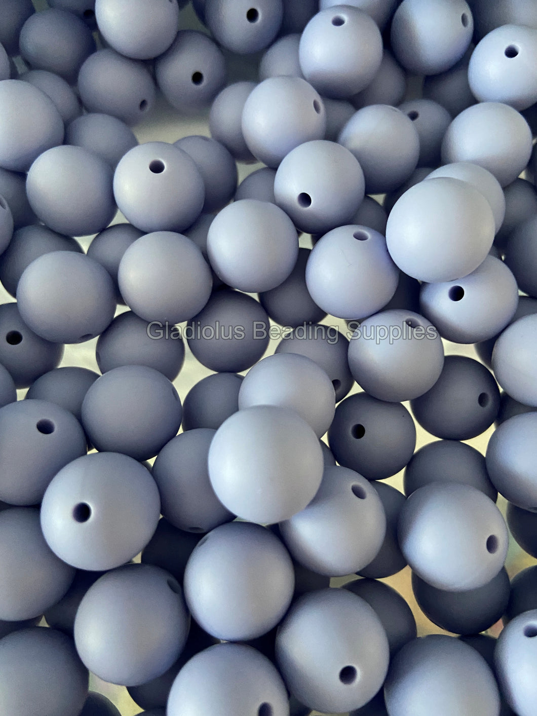 Taro Purple Solid Color Beads, 12mm/15mm Round Silicone Bead, Teething Beads, BPA Free, Loose Beads