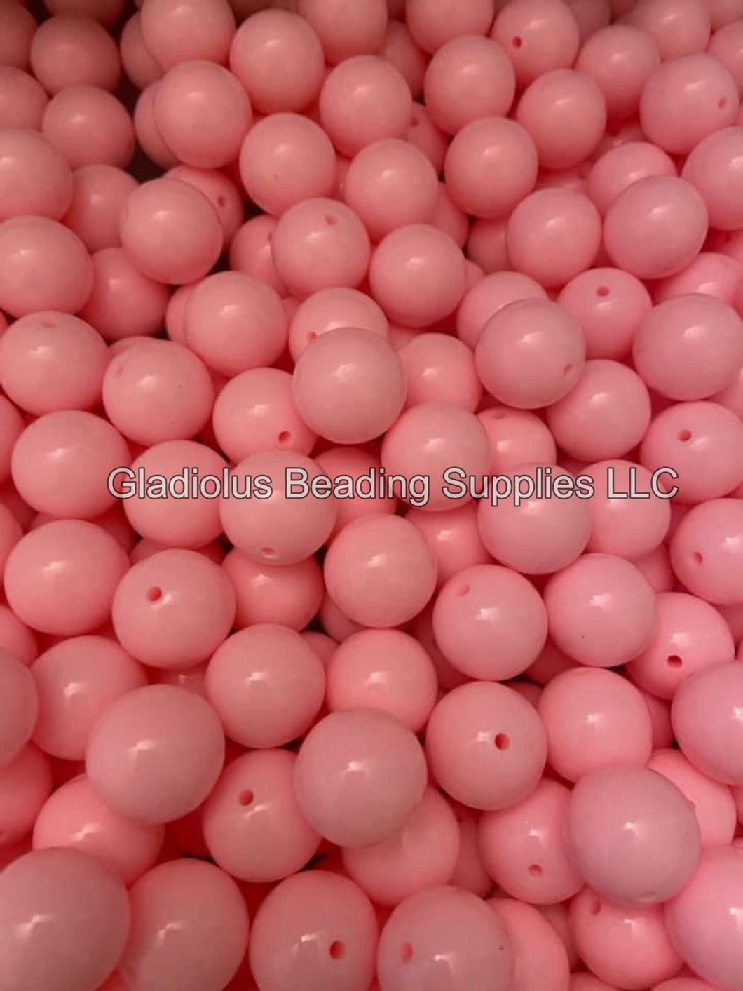 Light Pink 20mm Solid Beads - Acrylic Solid Beads - Bubblegum Beads - Chunky Beads