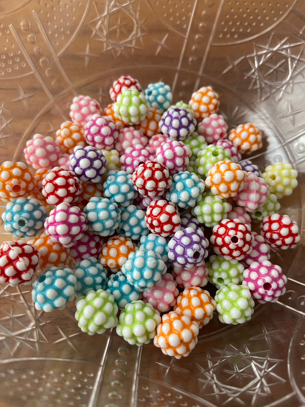 50 pcs 11mm Ball Acrylic Beads - Multicolor Candy Beads - For Jewelry Making #C04