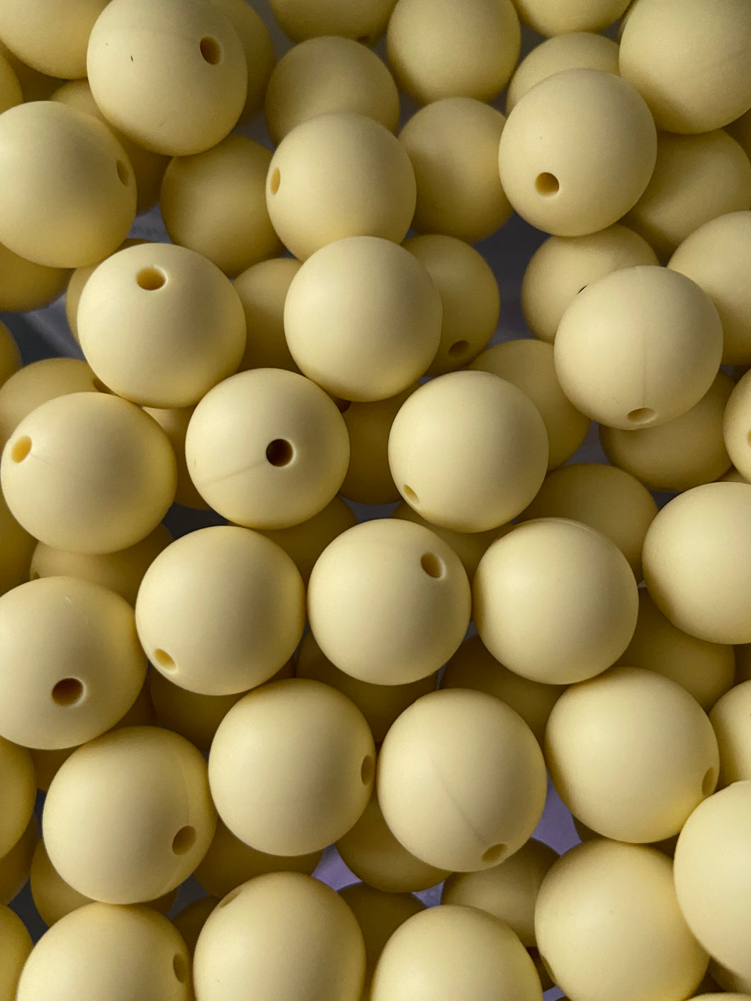 Bright Yellow Color Beads, 12mm/15mm Round Silicone Bead, Teething Beads, BPA Free, Loose Beads