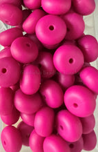 Load image into Gallery viewer, 14mm Abacus Solid Color Beads, Silicone Bead, Teething Beads, BPA Free, Loose Beads
