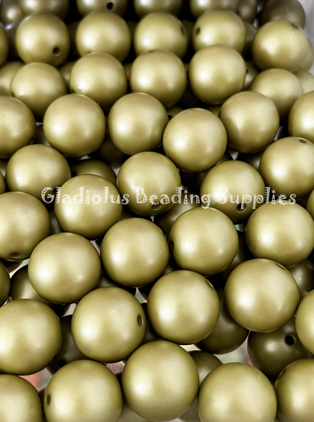 20mm Apple Green Matte Beads - Acrylic Matte Solid Beads - Bubblegum Beads - Chunky Beads