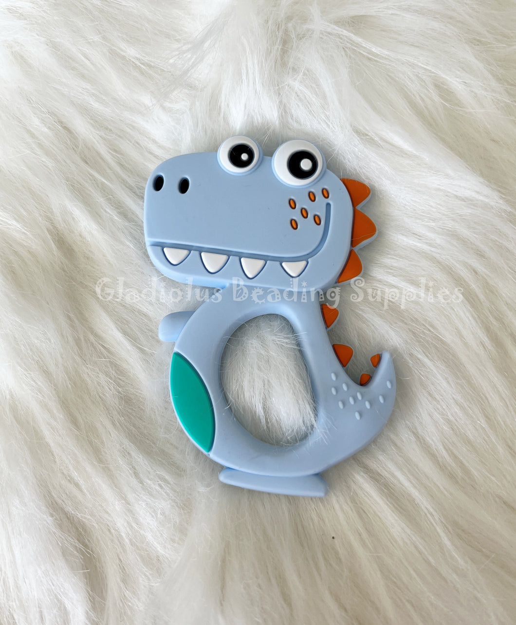 1 Qty Dinosaur  - Silicone Pendant - Food Grade - Sensory Pendant