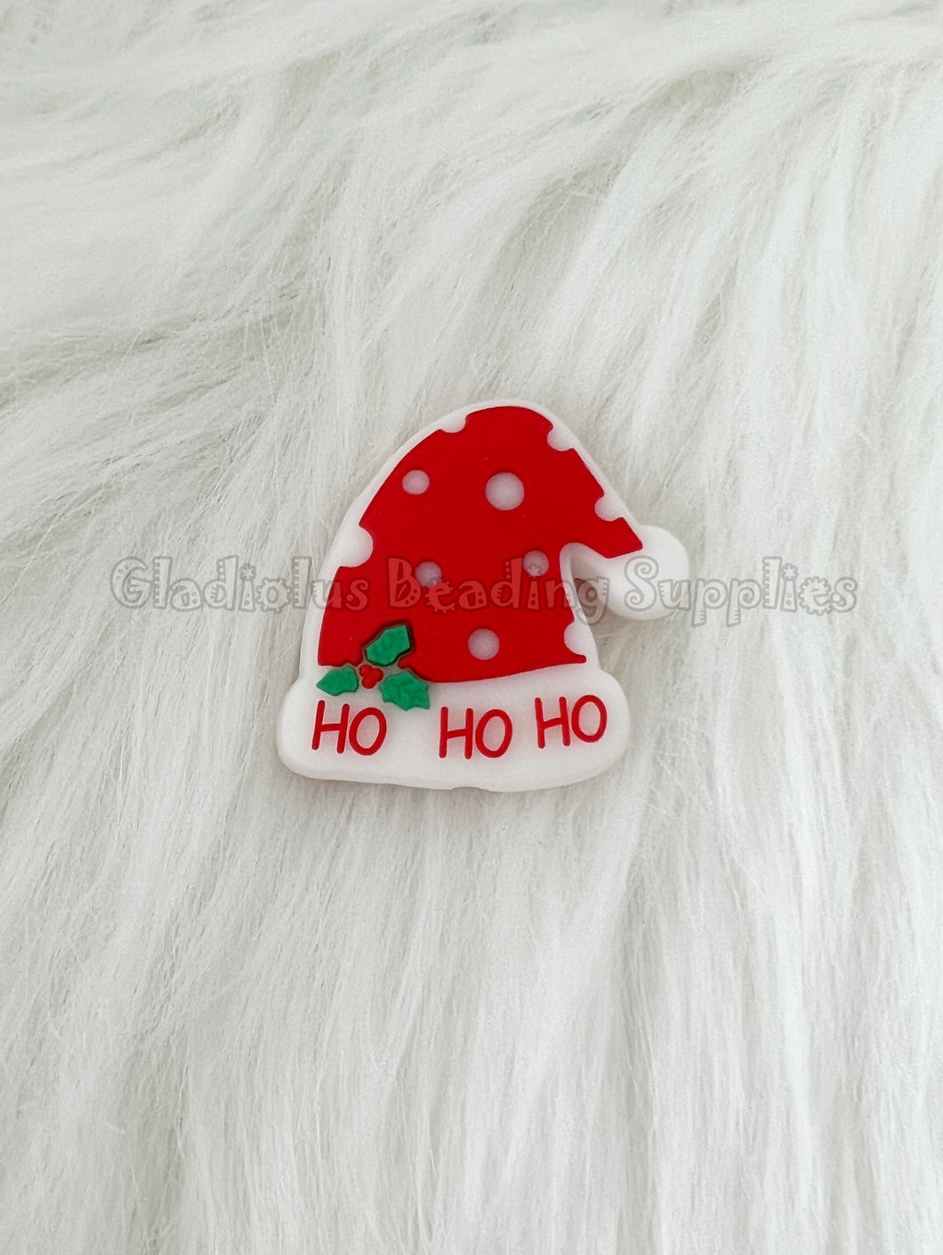 1 Pc 30mm*29mm - Ho Ho Beads - Christmas Hat - Silicone Beads - Focal Beads