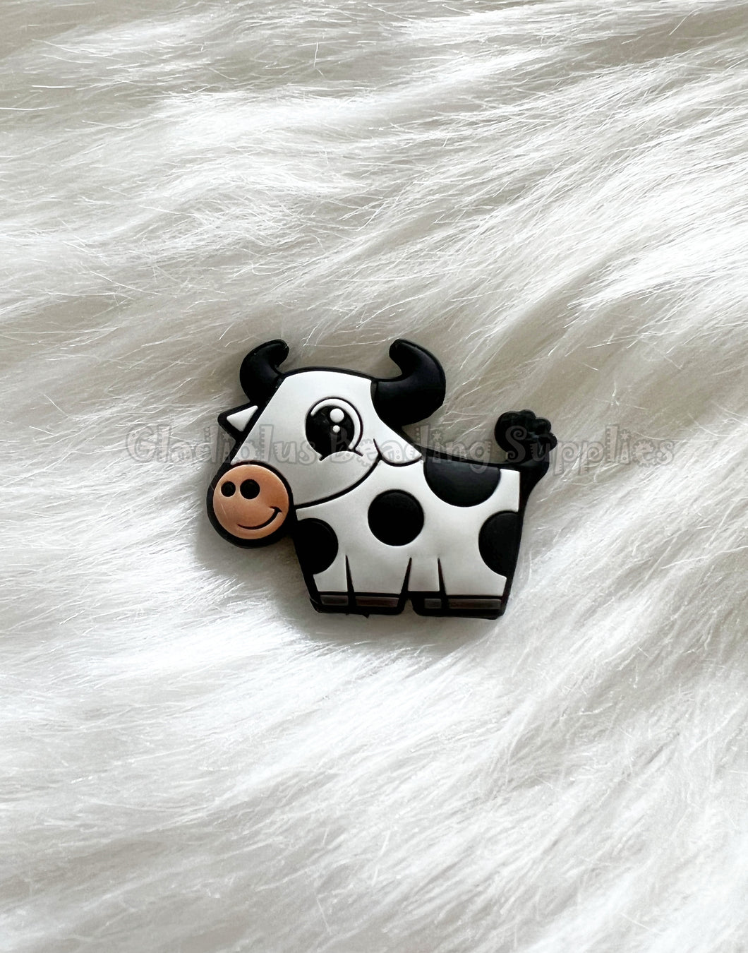 1 Pc 40mm*32 - Cow Beads - Silicone Beads - Focal Beads