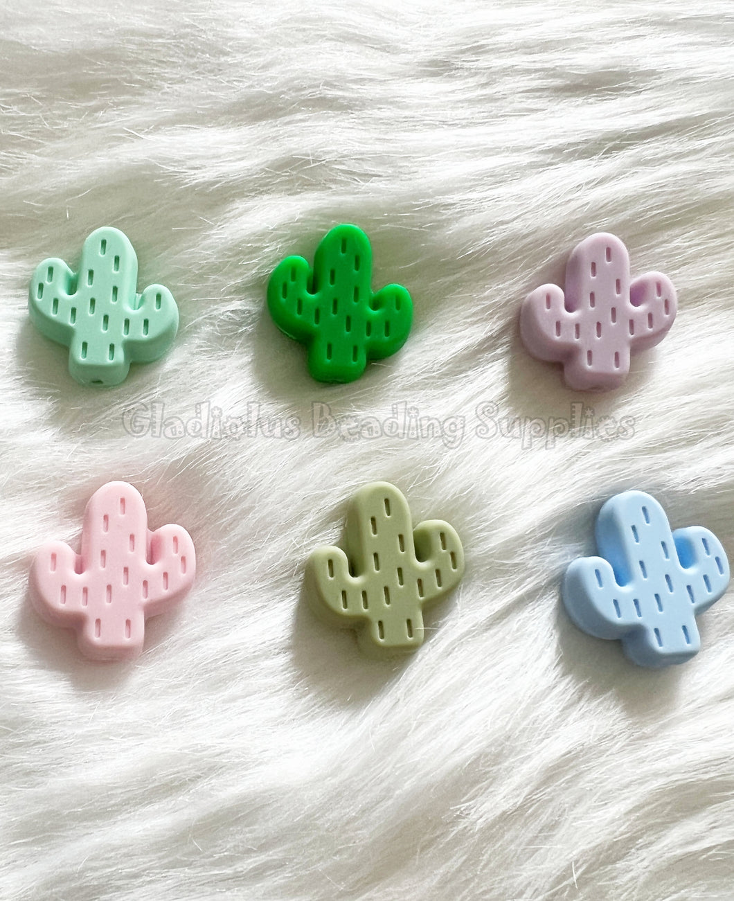 1 Pc 25mm - Cactus Beads - Silicone Beads - Focal Beads