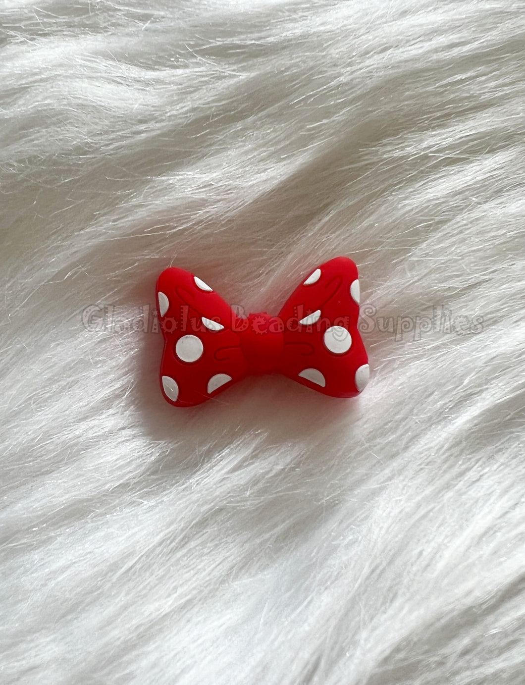 1 Pc 29mm*19mm - Bow Beads - Silicone Beads - Focal Beads