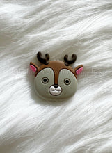 Load image into Gallery viewer, 1 Pc 33mm*30mm - Deer Head Beads - Silicone Beads - Focal Beads - Pacifier Sensory Jewelry
