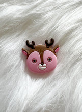 Load image into Gallery viewer, 1 Pc 33mm*30mm - Deer Head Beads - Silicone Beads - Focal Beads - Pacifier Sensory Jewelry
