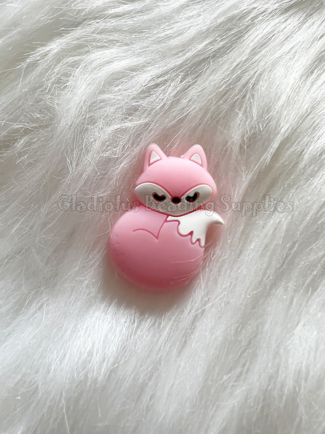 1 Pc 24mm*31mm - Fox Beads - Silicone Beads - Focal Beads