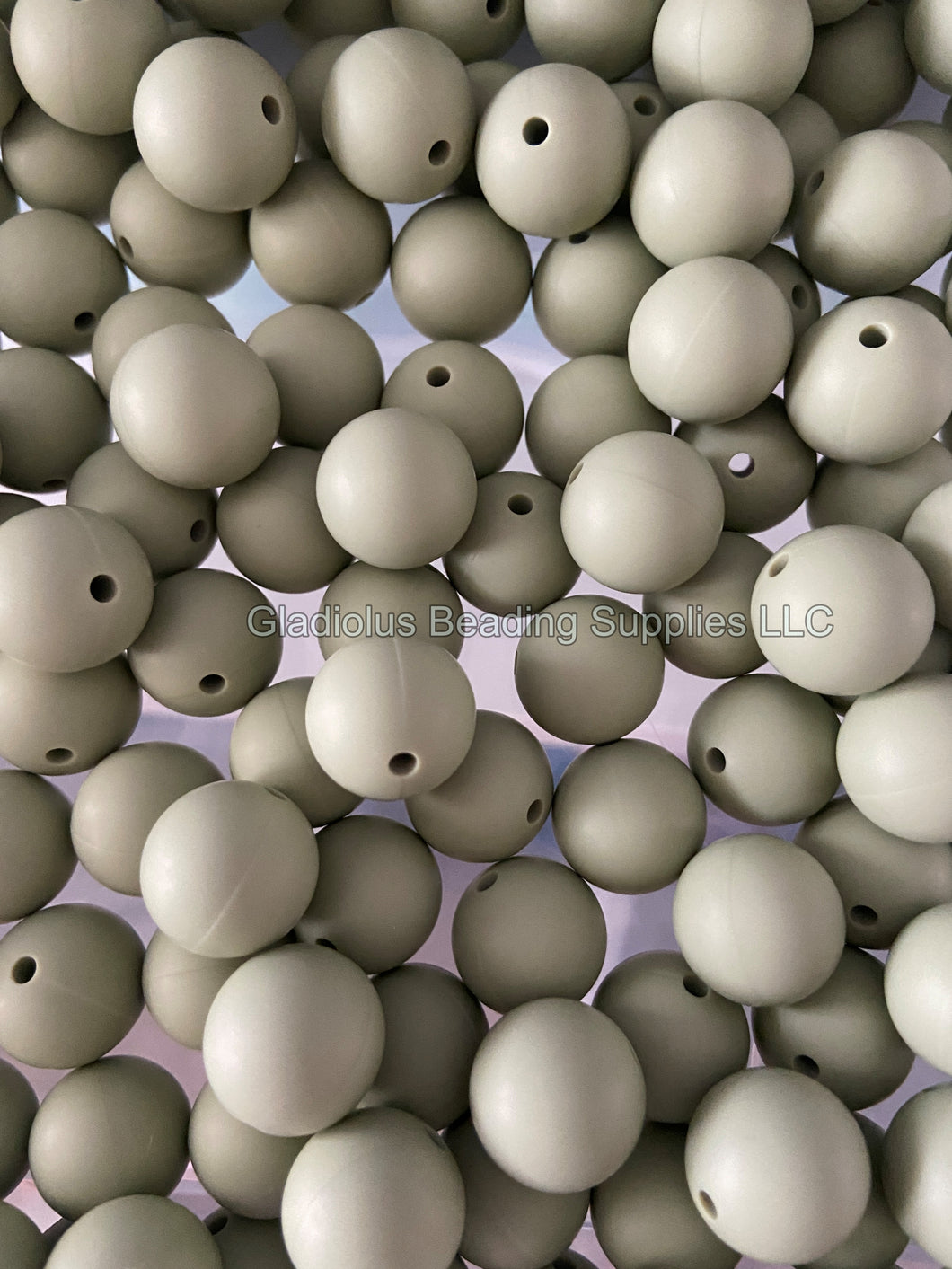 Lint Solid Color Beads, 12mm/15mm Round Silicone Bead, Teething Beads, BPA Free, Loose Beads.