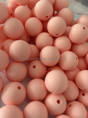 Blush 12mm Round Silicone Beads – The Silicone Bead Store LLC