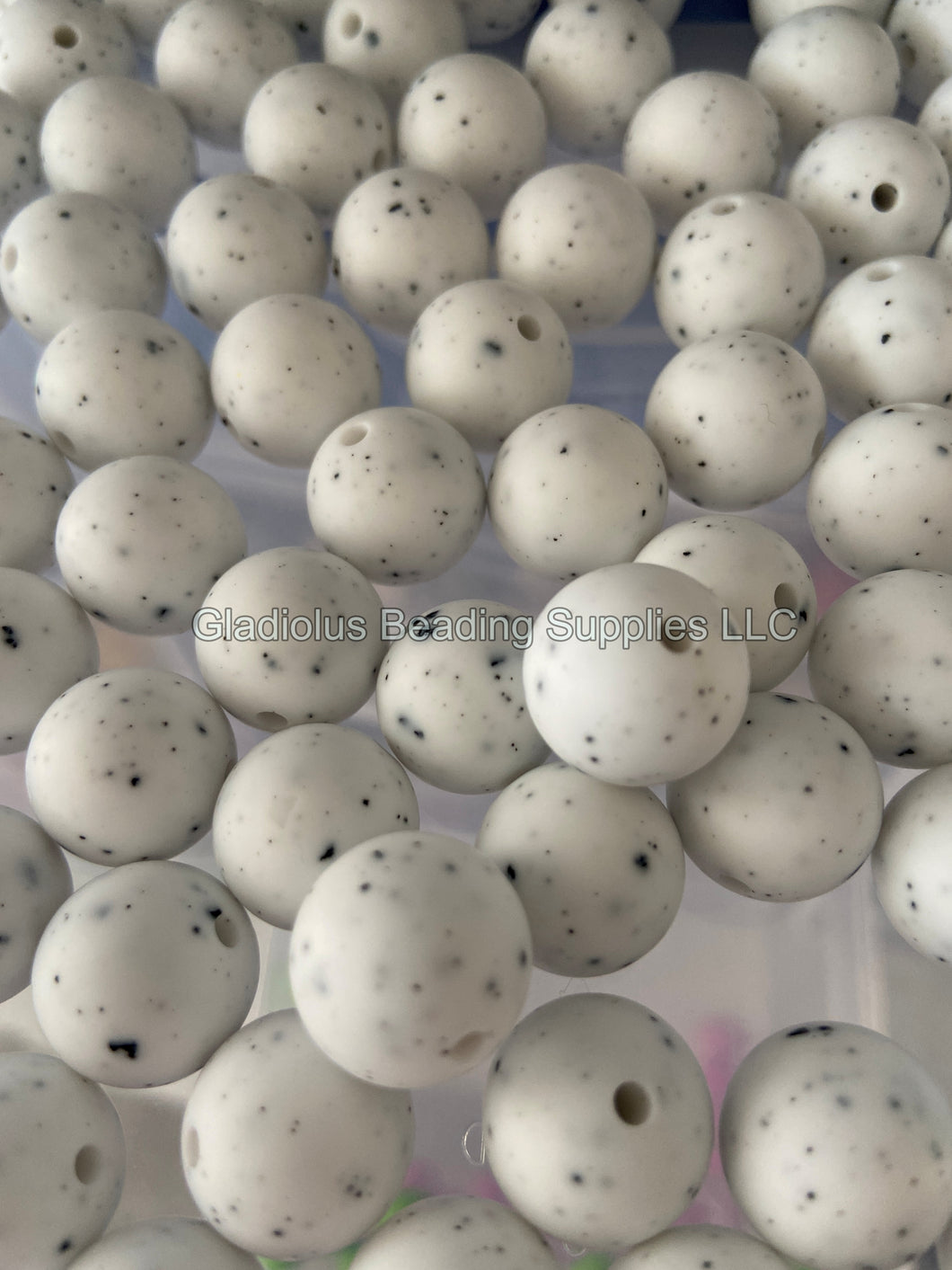 Granite Solid Color Beads, 12mm/15mm Round Silicone Bead, Teething Beads, BPA Free, Loose Beads.