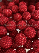 Load image into Gallery viewer, 25qty 20mm Berry Look - Acrylic Solid Beads - Bubblegum Beads - Chunky Beads
