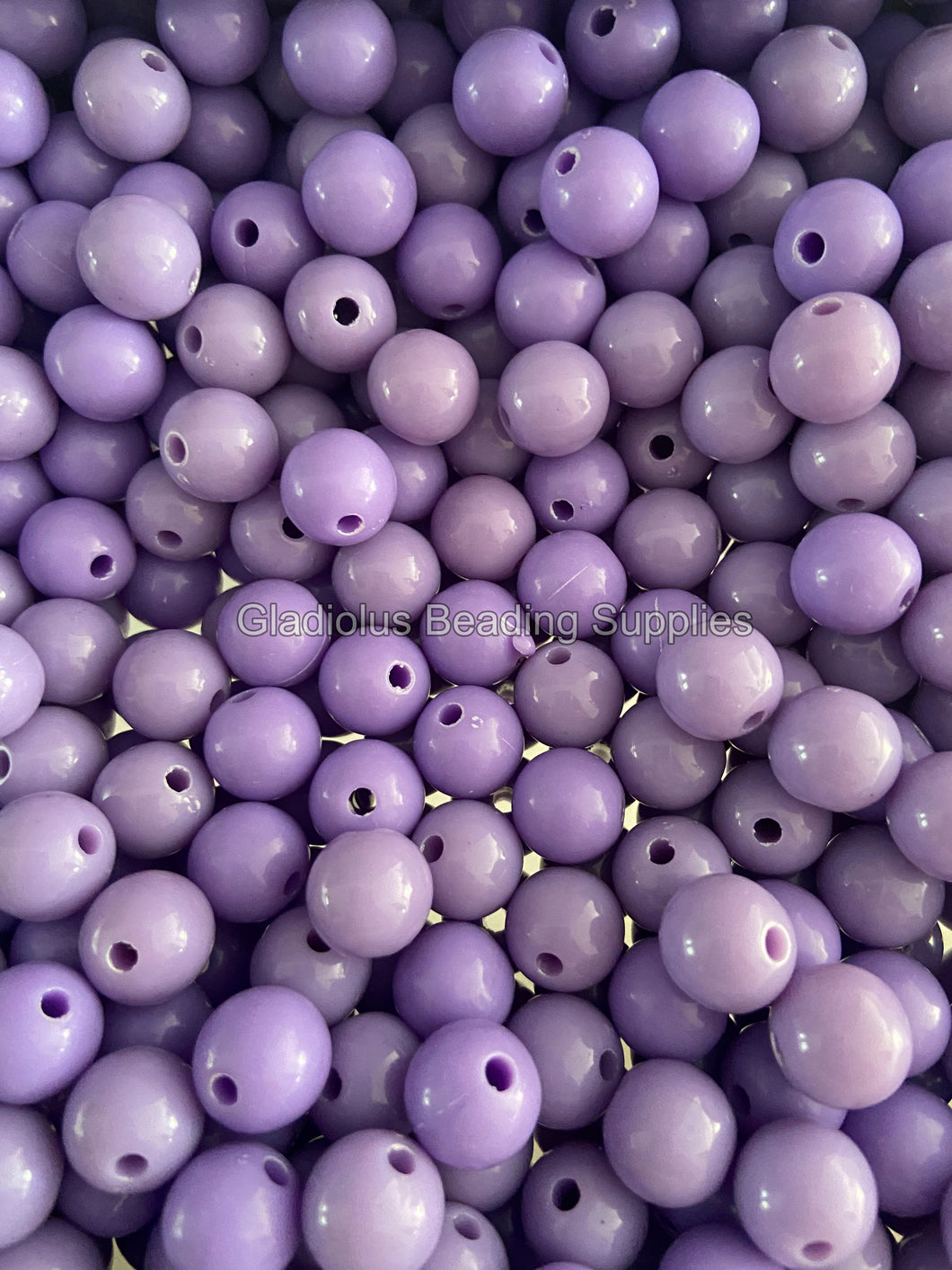 12mm Purple Solid Acrylic Beads - Acrylic Solid Beads - Bubblegum Beads - Chunky Beads