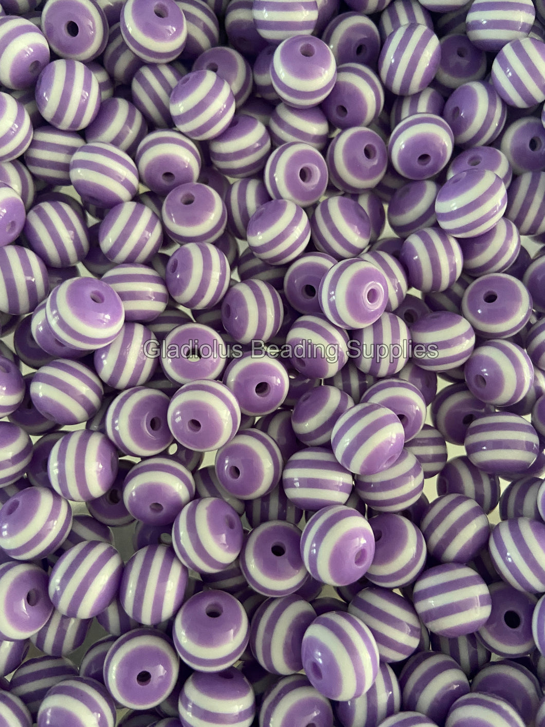 12mm Purple Strip Acrylic Beads - Acrylic Strip Beads - Bubblegum Beads - Chunky Beads