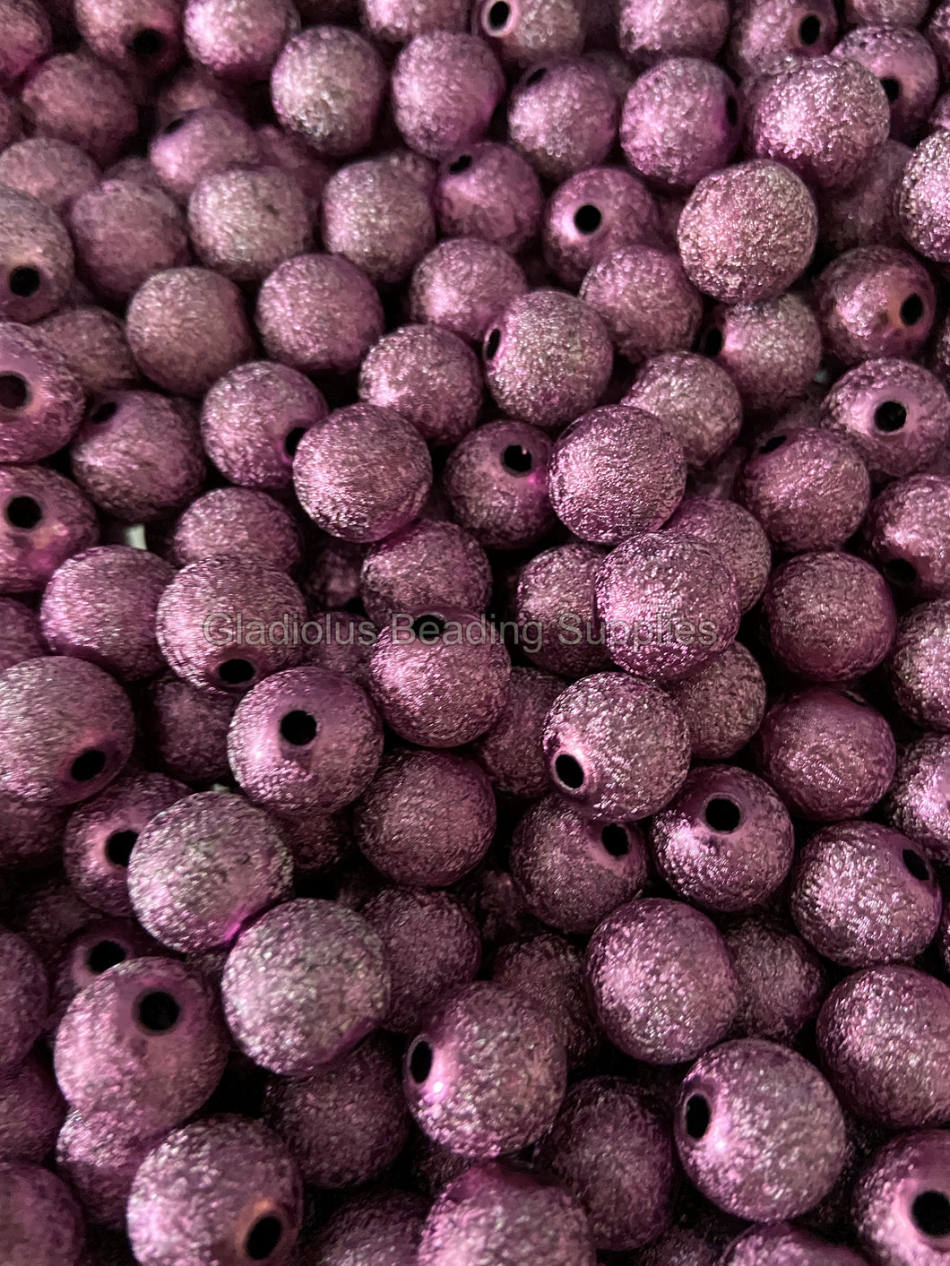 12mm Purple Wrinkled Acrylic Beads - Acrylic Beads - Bubblegum Beads - Chunky Beads