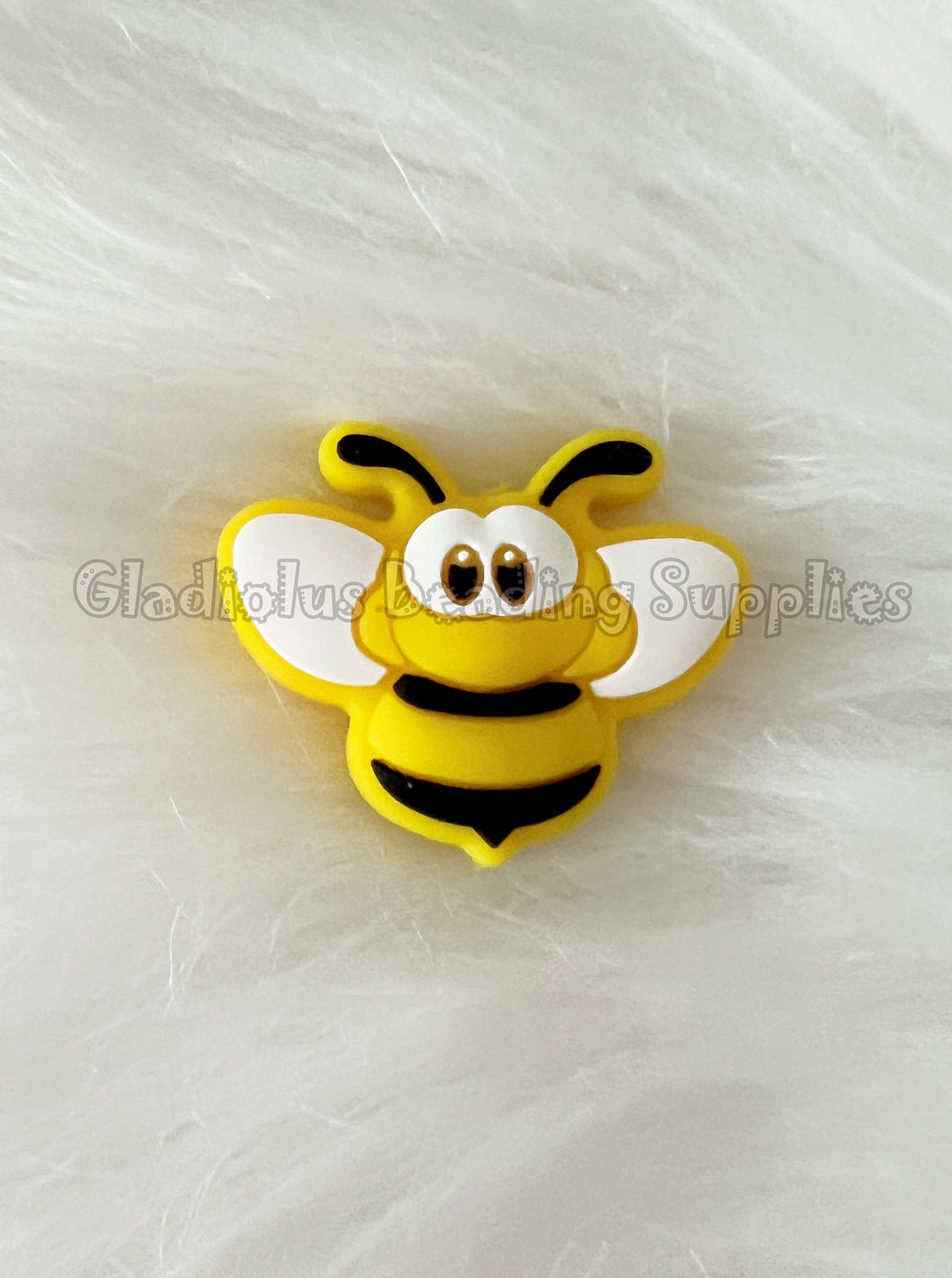 1 Pc 37mm*30mm - Bee Focal Beads - Silicone Beads - Focal Beads