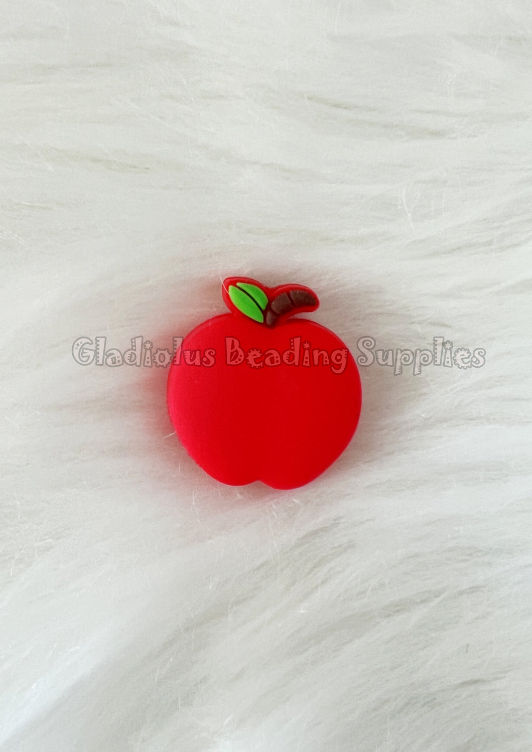 1 Pc 30mm*27mm - Apple Beads - Silicone Beads - Focal Beads