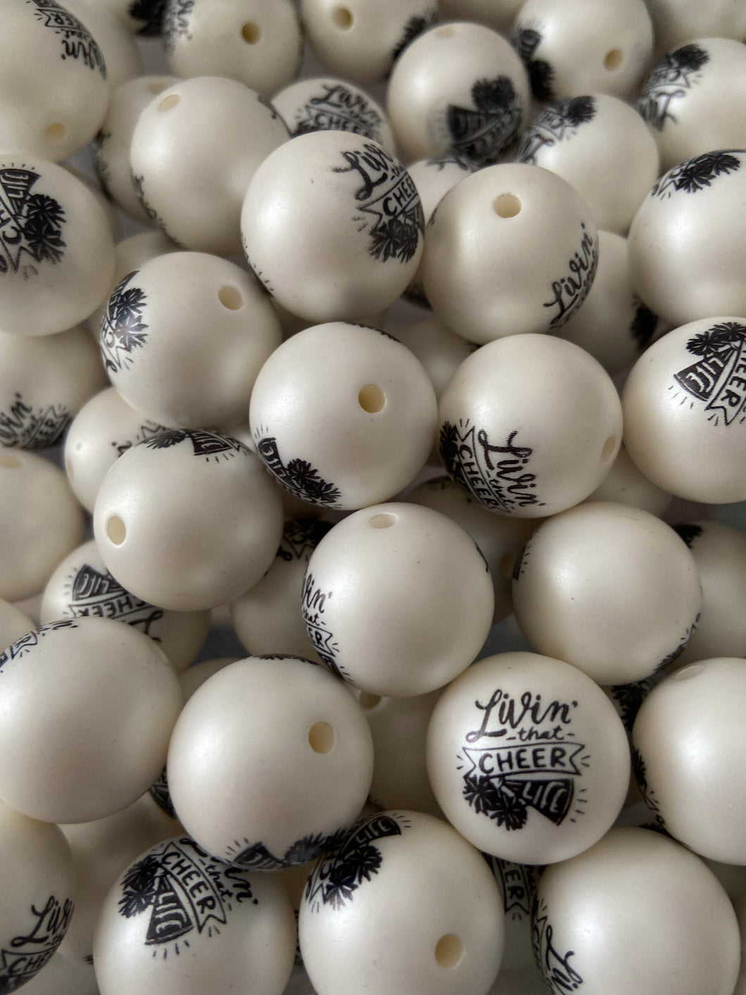 20mm White & Black Marble Chunky Beads, 20mm Marble Beads, Chunky Beads,  20mm Beads, Acrylic Beads