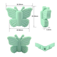 Load image into Gallery viewer, 1 Pc 30mm Butterfly Silicone Beads - Focal Beads
