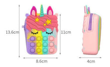 Load image into Gallery viewer, Unicorn Purse - Silicone Toy - Popper Purse
