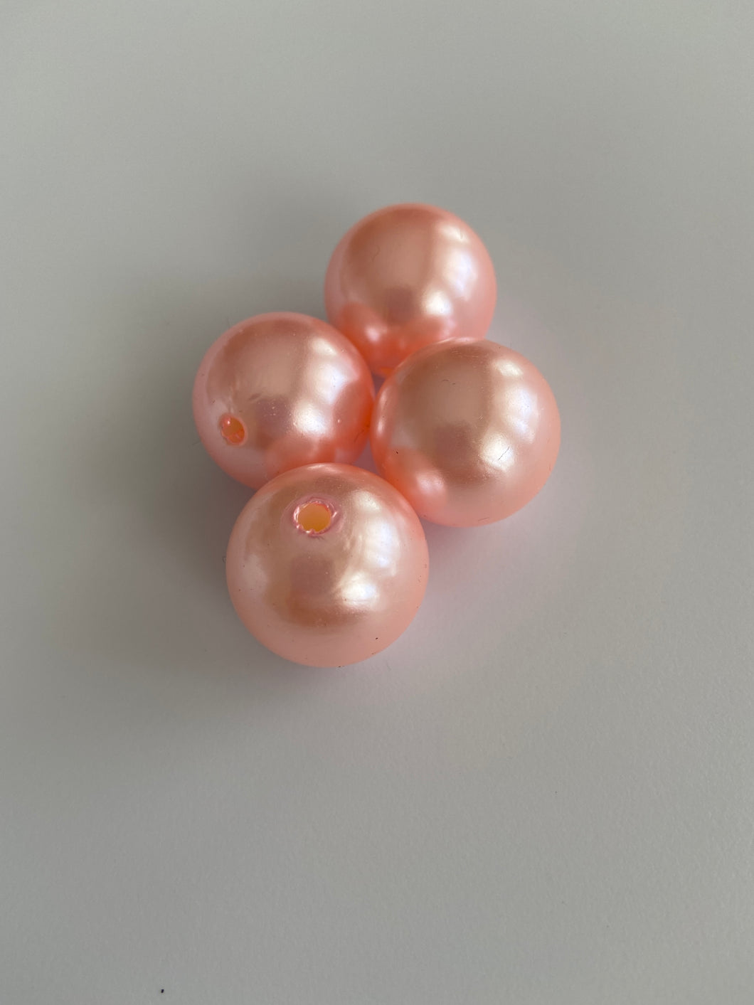 P03 - 20mm Pink Pearl Look - Acrylic Solid Beads - Bubblegum Beads - Chunky Beads