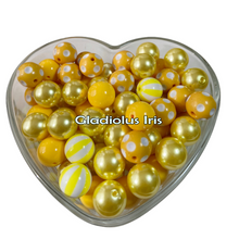 Load image into Gallery viewer, 50 Qty 20mm Multi Theme Acrylic Solid Beads - Bubblegum Beads - Chunky Beads
