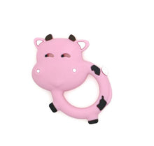 Load image into Gallery viewer, 1 Pcs Cow Teether  - Silicone Pendant - Food Grade - Sensory Pendant
