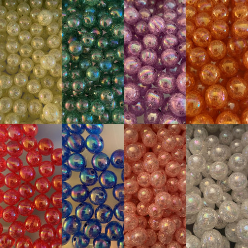 50 Qty 20mm Beads, 4th of July Acrylic Beads, Bubblegum Beads, Gumball Bead  #144