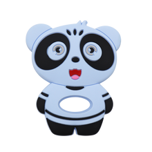 Load image into Gallery viewer, Panda Teether, Silicone Teether BPA free , Food Grade Teether, Sensory Pendant Teether
