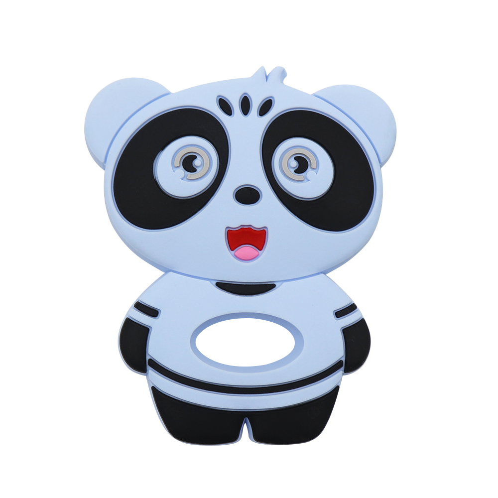 Panda Teether, Silicone Teether BPA free , Food Grade Teether, Sensory Pendant Teether